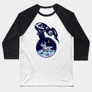 Universe Glass Bottle Illustration Baseball T-Shirt